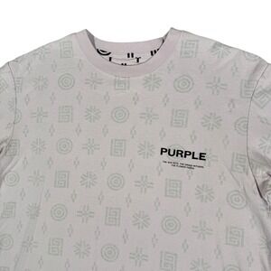 Purple‎ Brand Textured Jersey SST Monogram Men XL Lavender Frost Purple T-Shirt